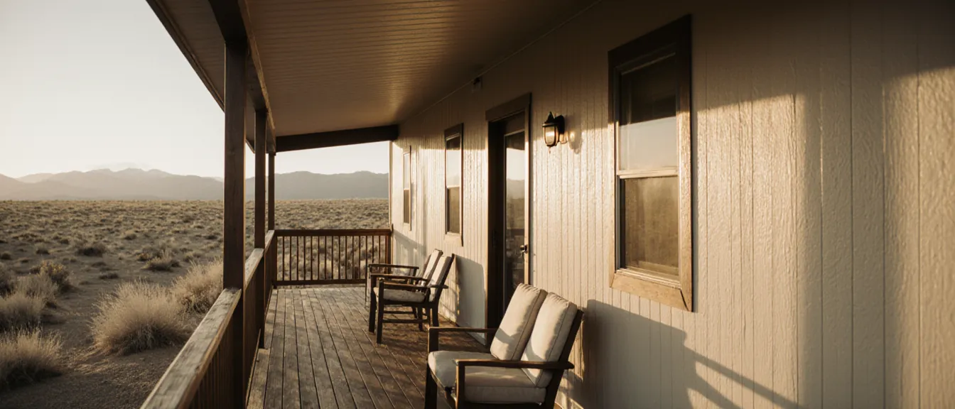 Finished porch